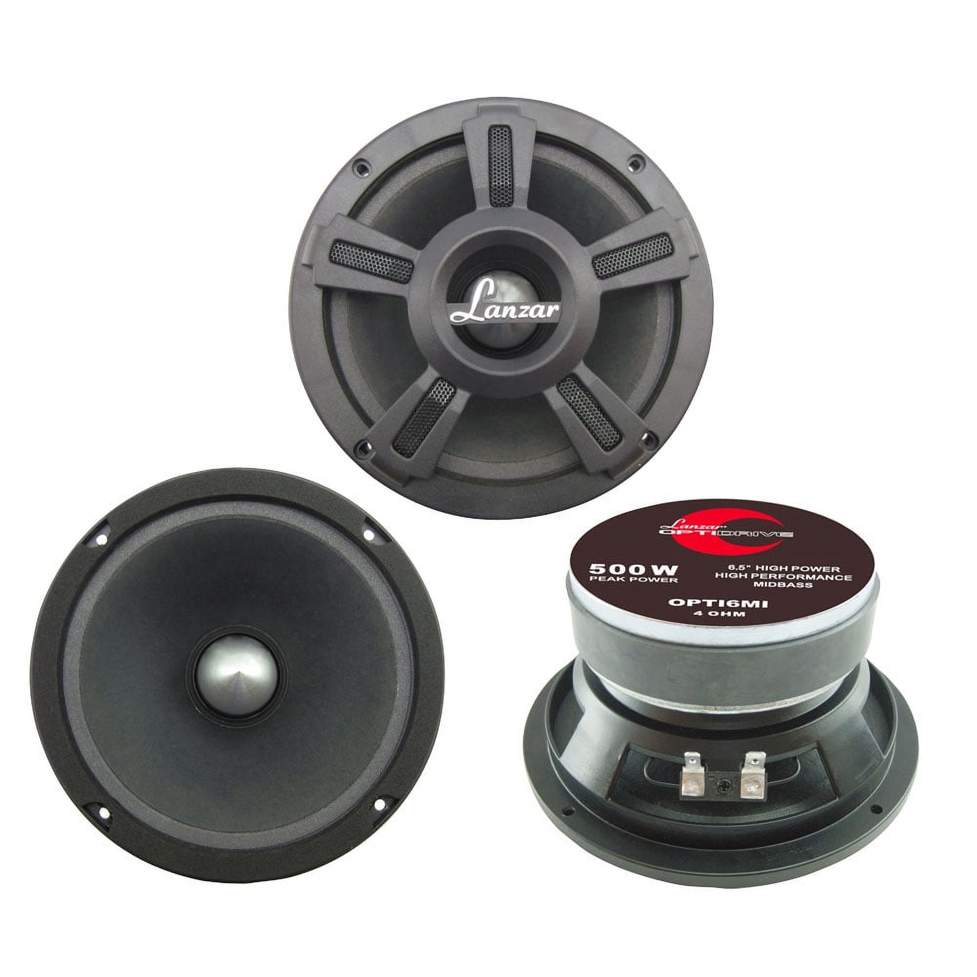 LANZAR OPTI6MI 6.5" 500W Car Mid bass Mid Range Speaker Audio Stereo