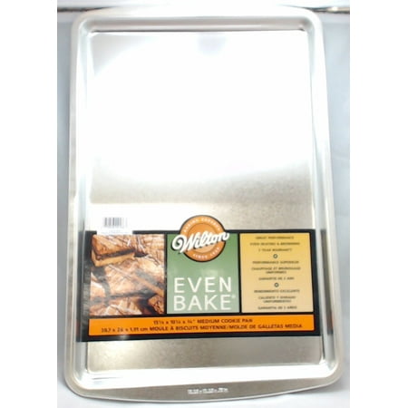 

Wilton Even Bake Medium Cookie Pan 15-1/4 X 10-1/4 X 3/4 2105-2166