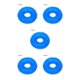 thumbnail image 2 of Methold Pet Chew Toy Training Squeak Ring Ball TPR Molar Sound Juego Interactivo Juguete, Azul, S azul S 5piezas, 2 of 6