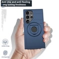 thumbnail image 6 of ELEHOLD for Samsung Galaxy S24 Magnetic Case,Rugged Hard PC Protective Case with Rotation Ring Holder Kickstand Compatible with Mag Safe Shockproof Cover for Samsung S24,Blue, 6 of 6