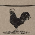 thumbnail image 4 of VHC Brands Sawyer Mill Poultry Nature Print Chambray Cotton Farmhouse Tabletop Kitchen Fabric Loop Stenciled Runner, Towel Set 6.5x18, Khaki Tan, 4 of 6