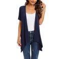 thumbnail image 2 of Dyegold Summer Tops for Women 2023, Plus Size Dressy Cardigans for Women Irregular Hem ​Blouses Summer Kimono Tops Drape Open Front Short Sleeve Tshirts, 2 of 7