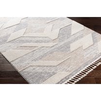 Boutique Rugs Magazine Bohemian, Transitional Area Rug - Gray, Tan - 5'3" x 7'3"