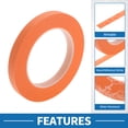 thumbnail image 4 of Cinta de pintor Unique Bargains, fácil de quitar, cinta de enmascarar Master Tape 140U naranja, 0.5 pulgadas x 52.5 yardas, 4 of 6