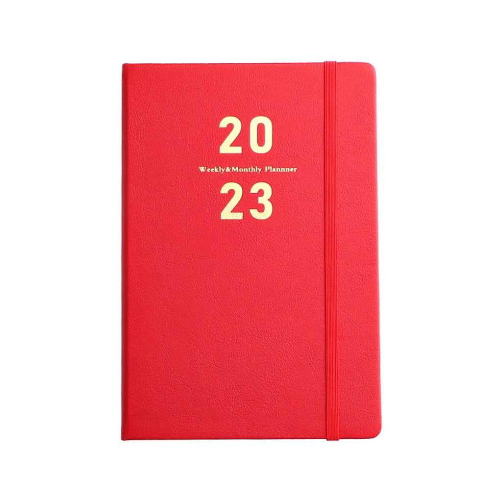 HeroNeo 2023 Planner Calendar B6 Leather Planner Notepad Weekly Monthly