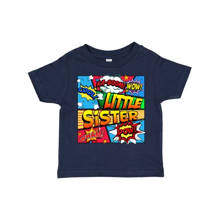 

Inktastic Little Sister Comic Book Gift Toddler Toddler Girl T-Shirt