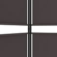 thumbnail image 5 of vidaXL 6-Panel Room Divider Brown 300x180 cm Fabric, 5 of 5