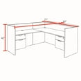 thumbnail image 3 of Regency Corner Reception Desk Station with Built-in File Cabinet and 47" Return, 3 of 8