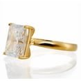 thumbnail image 2 of 4 Carat Radiant Solitaire Cubic Zirconia Engagement Ring In Sterling Silver, 2 of 2