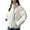 White, variant on Plus Size Winter Coat for Women Casual Colored Long-Sleeved Hooded Jacket Hooded Puffer Jacket(White L)
