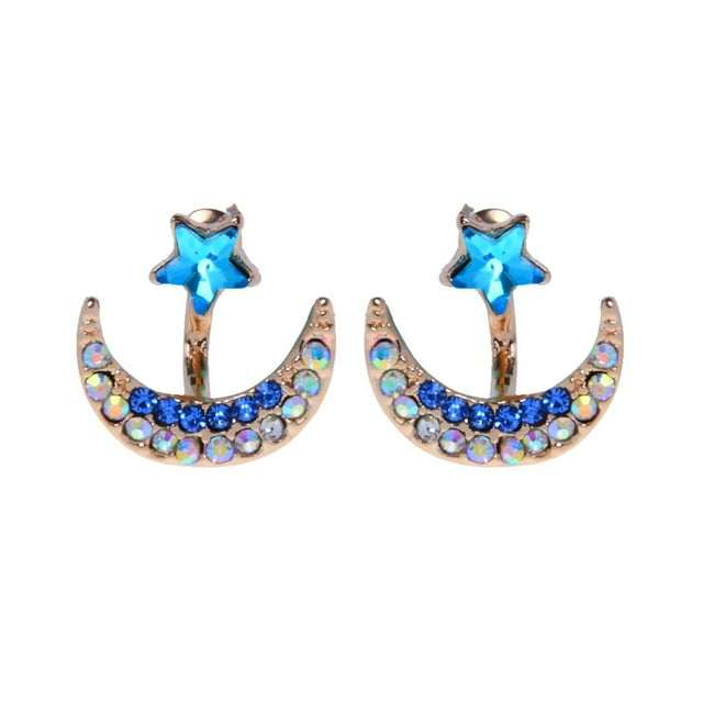 Pendientes colgantes del perno prisionero del diamante de imitación de la del sol del cristal de la Zulema Pendientes de chicas