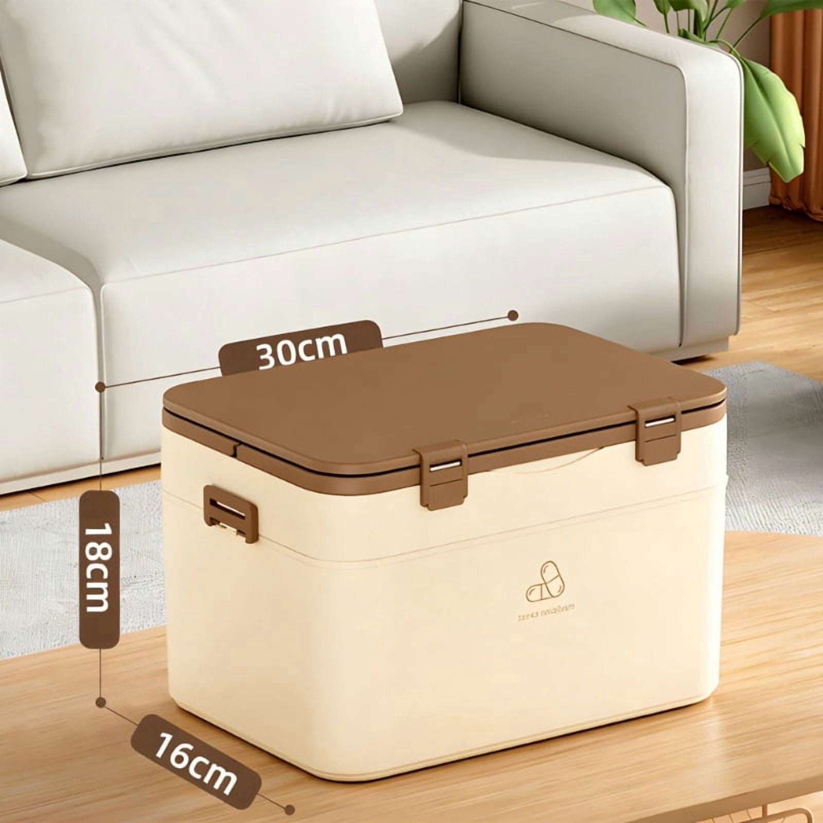Multi Purpose Medicine Organizer Transparent Safe Storage For Pills And Vitamins