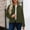 Army Green, variant on Hueook Jackets for Women Trendy Womens Fleece Jackets Cropped Zipper Turn Down Collar Coats Fall Casual Trendy Outerwear Black 2X