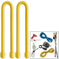 Nite Ize Gear Tie Reusable Rubber Twist Tie, 12-Inch, Yellow, 2-Pack