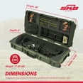 thumbnail image 2 of SKB Cases 3614 Hard Plastic Exterior Parallel Limb Bow Crossbow Case, Green, 2 of 10