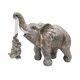thumbnail image 1 of Estatua de elefante, adorno de elefante que trae buena suerte, salud y fuerza, decoración para el hogar, la oficina, estantería, mueble de TV, estantería, sala de estar - Plata, 1 of 5