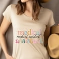thumbnail image 4 of Medical Assistant Shirt | Cute Pastel Healthcare Worker Tee, Natural, Size XL, 4 of 6