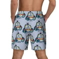 thumbnail image 4 of Uemuo Police Car Pattern Mens Swim Trunks Quick Dry Board Shorts with Mesh Lining, Stretch Beach Shorts Quick Dry No-Chafing Board Shorts-Medium, 4 of 9