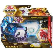 Bakugan Legends Collection 4-Pack, Maxodon Bakugan, Montrapod Geogan, Trox Nova, Dragonoid X Auxillataur Ultra