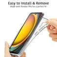 thumbnail image 2 of CoverON For Samsung Galaxy XCover7 / Galaxy XCover 7 Phone Case, Flexible Slim Lightweight TPU Minimal Cover, Clear, 2 of 7