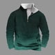 thumbnail image 1 of Sudadera sin capucha para hombre, informal, a la moda, con cuello alto, estampado de calaveras, cremallera, jersey de manga larga, blusa de poliéster para hombre, 1 of 5
