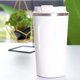 thumbnail image 5 of Taza de viaje para café de acero inoxidable 304 de grado alimenticio con aislamiento de doble pared para bebidas frías y calientes, 510 ml, color blanco, 5 of 12
