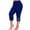 Blue, variant on Miluxas Plus Size Pants Women Plus Size Solid Hollow Elastic Waist Leggings Pants