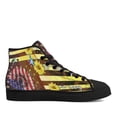 thumbnail image 2 of American flag Faith Hope Love High Top Canvas Shoes Sneakers Black Size 4.5, 2 of 7