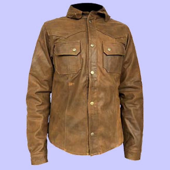 Chamarra de Piel para Caballero Kassandra Select - Modelo Safari CAMISOLA - Talla L