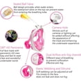thumbnail image 2 of Full Face Snorkel Mask (Pink - S/M) with Advanced Breathing System and Anti-Fog Technology, Foldable Mask with Detachable Camera Holder, Adult/Child, 2 of 5