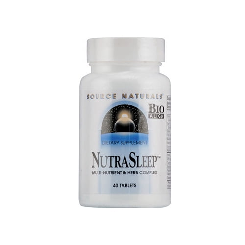 Source Naturals NutraSleep, Gentle Sleep Support without Melatonin* - 40 Tablets