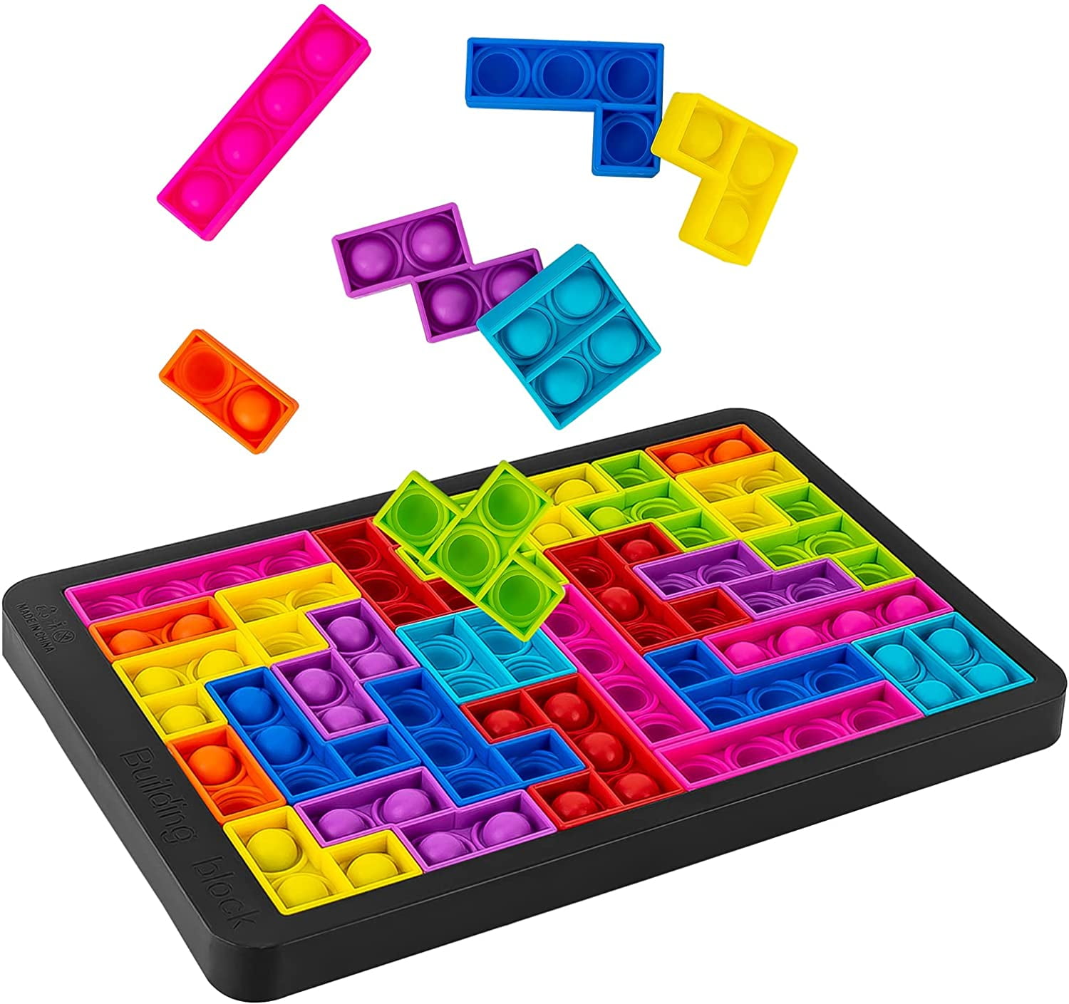 Details about   Push Bubble Fidget Decompression Sensory Toys Tabletop Game Puzzle Squeeze Toy 