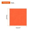thumbnail image 2 of Soft Felt Sheets Fiber Craft Sheets Orange 4 Inch x 4 Inch 40 Pcs, 2 of 6