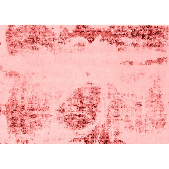 Ahgly Company Indoor Rectangle Abstract Red Modern Area Rugs, 8' x 10'