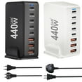 thumbnail image 2 of 440W Quick PD Charger 8 Ports USB Type C Adapter Mobile Phone Laptop Charging Dock Stand, 2 of 5