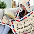 thumbnail image 6 of Birthday Gifts for Sister,Airmail Sister Birthday Gifts Sherpa Wearable Blanket Hoodie,Gifts for Sisters from Sisters Adult,Sister Gifts from Sisters/Brother,Sister Double Hooded Blanket,70.8" X 47.3", 6 of 6
