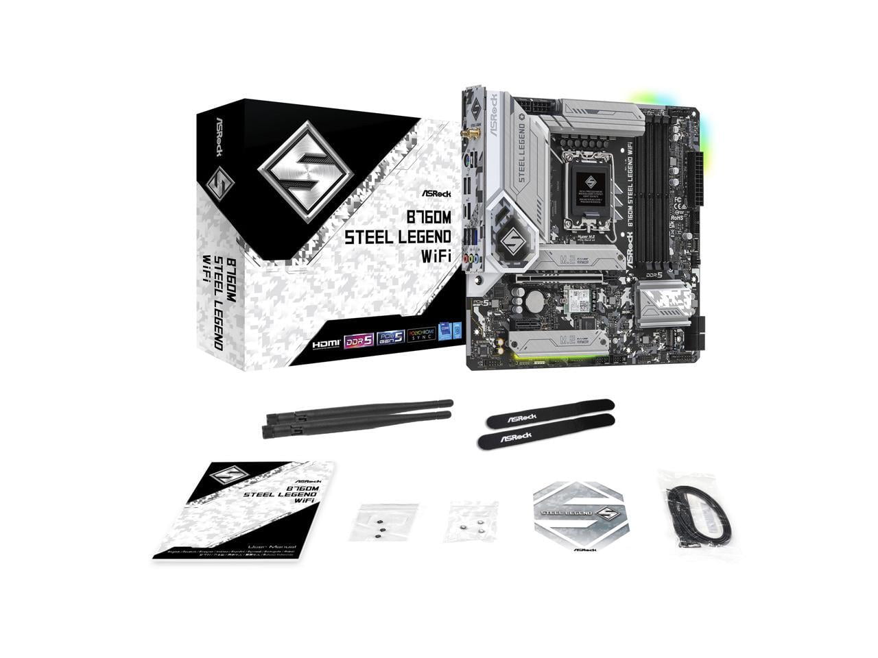 【訳あり】ASRock B760M STEEL LEGEND WiFi ASRock > B760M Steel Legend WiFi