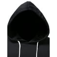 thumbnail image 4 of Gvmfive Men Drawstring Hooded Long Sleeve Sweatshirt Color Block Casual Hoodie, 4 of 5