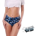 thumbnail image 2 of PMVFHDE Womens Bathing Suits High Waisted Printed Bikini Bottoms Classic Full Coverage Swim Bottom Sky Blue,L, 2 of 7