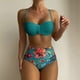 thumbnail image 2 of MKLEKYY Trajes De Baño Completo Mujer Womens Bikini Sets High Waisted Two Piece Swimsuits Floral Print Swimwear Swimsuits, 2 of 5