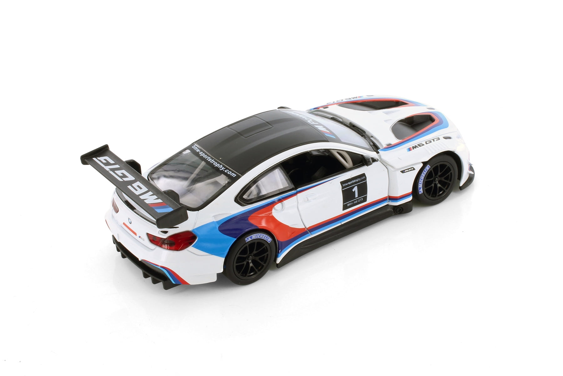 BMW M6 GT3 #1, White - Showcasts 68255W - 1/24 Scale Diecast Model Car