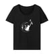 thumbnail image 1 of Camiseta para mujer de verano con estilo y cuello redondo para ir de compras, vacaciones, senderismo, vacaciones S, 1 of 7