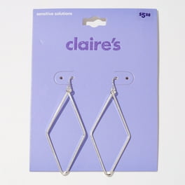 全新 Claire set tops AM1335 Claire's Gold Pink Angel Star Heart Stud Earring Set