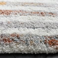 thumbnail image 3 of SAFAVIEH Berber Alphonse Abstract Polyester Shag Area Rug, Blue Rust/Ivory, 7' x 7' Round, 3 of 8