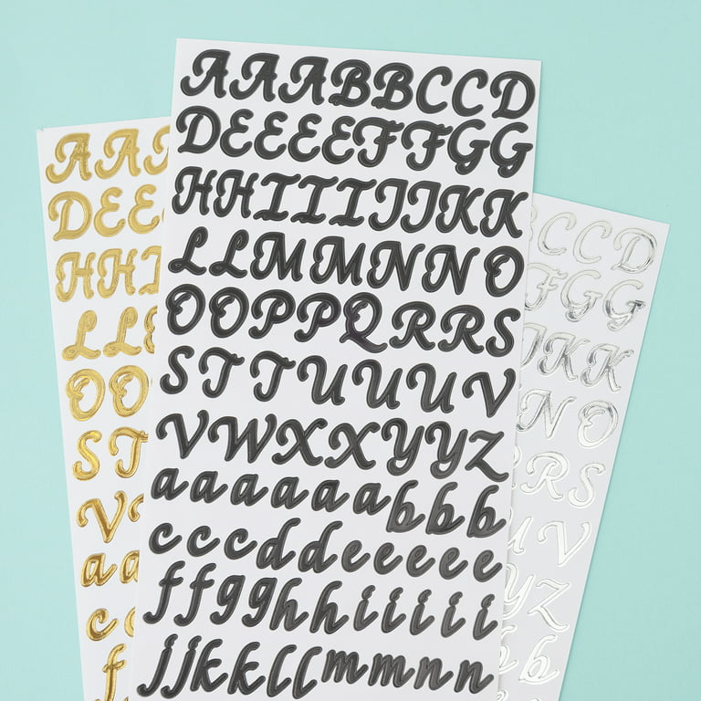 Handwritten Alphabet Small Letter Stickers in Different Color and Sizes,  Regular Fun Font, Vinyl Stickers, Individual Custom Alphabet 