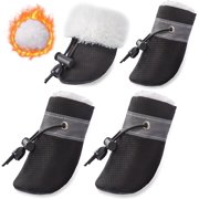 Paw Protectors Shoes for Small Medium Size Dogs Winter Booties for Puppies 4PCs B6
