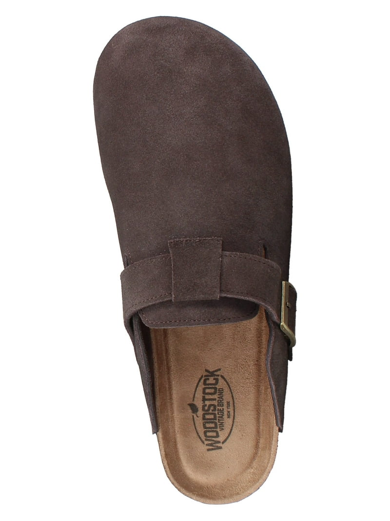 Woodstock Men's Beacon Genuine Leather Comfort Clog Sandal