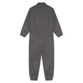 thumbnail image 6 of Linjinx Men's Long Sleeve Coverall Work Wear Cotton Blend Jumpsuit Visibility Twill Boilersuit Gray 185/3XL, 6 of 6