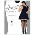 thumbnail image 3 of Hanes Curves Plus Women's Silky Sheer Lace Band Thigh High, Nude, 1X-2X, 3 of 4