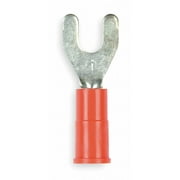 3m Fork Terminal,Std,#10 Stud,Red,PK100 MVU18-10FX